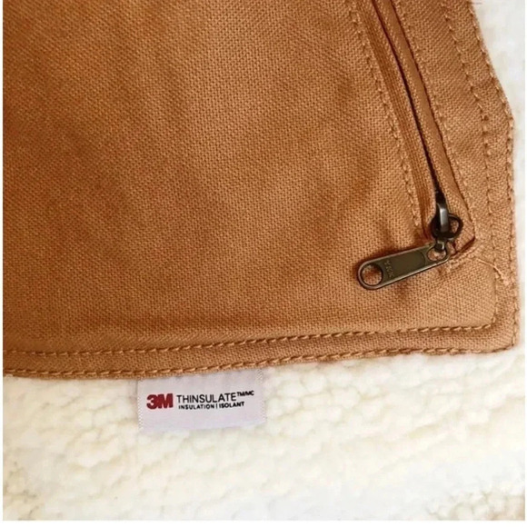 EDDIE BAUER Multi Pocket Berber Lined Jacket Size Small - Picture 2 of 4